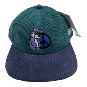 OBEY Hat Snapback Men's‎ Corduroy Peace & Paw Logo Casual Adjustable Cap